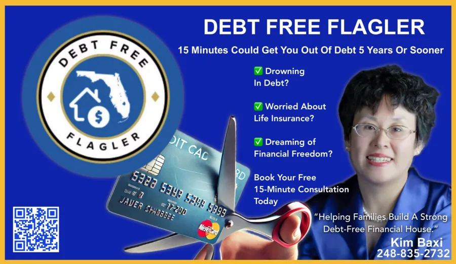 Debt Free Flagler business card